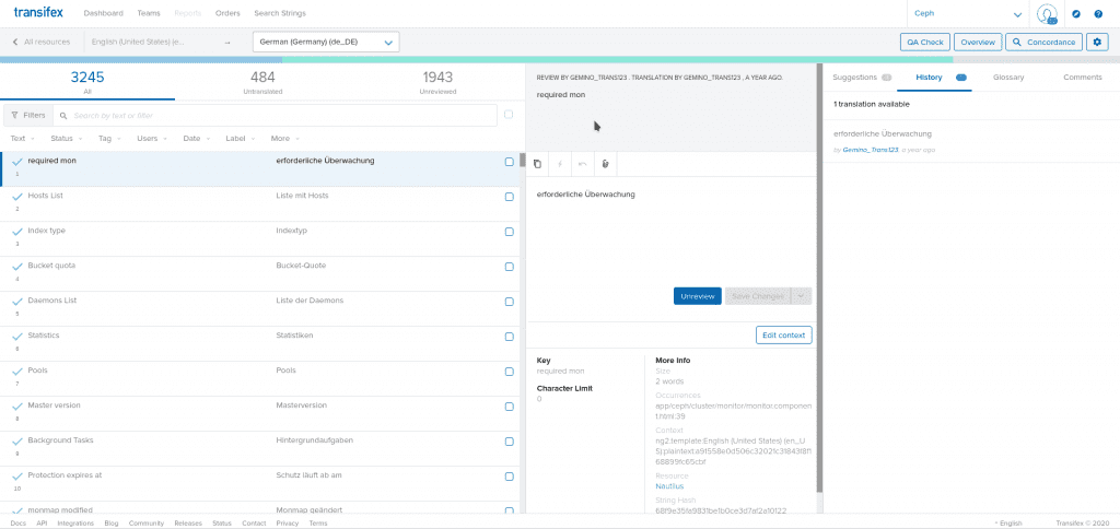 transifex accessibility screen reader