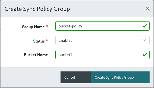 Step 1: Sync policy group configuration