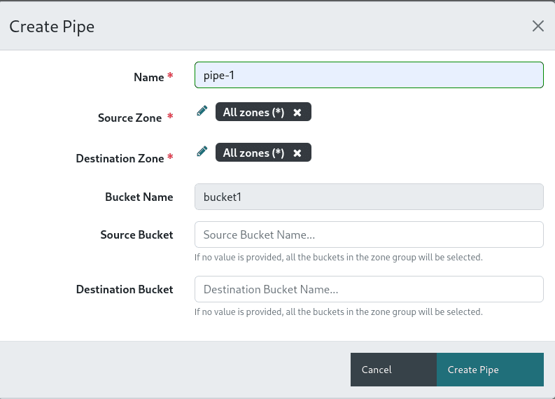 Step 4: Pipe Setup